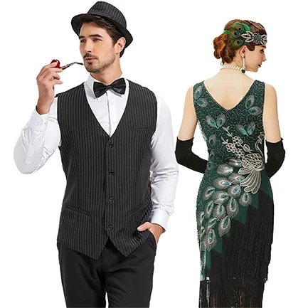 Gran parella de disfresses de Gatsby