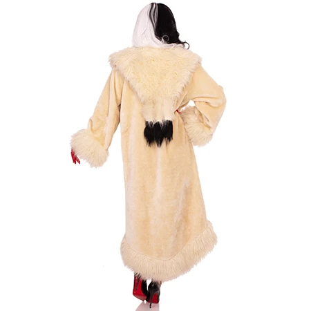 VILLAINESS SATIN LINED FAUX FUR COAT best